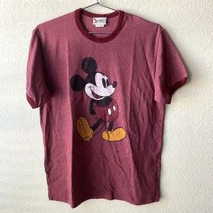 Disney Mickey Mouse Mens Shirt Size Medium Graphic Tee Short Sleeve
